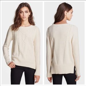 The Kooples Wool Sweater with zip on side